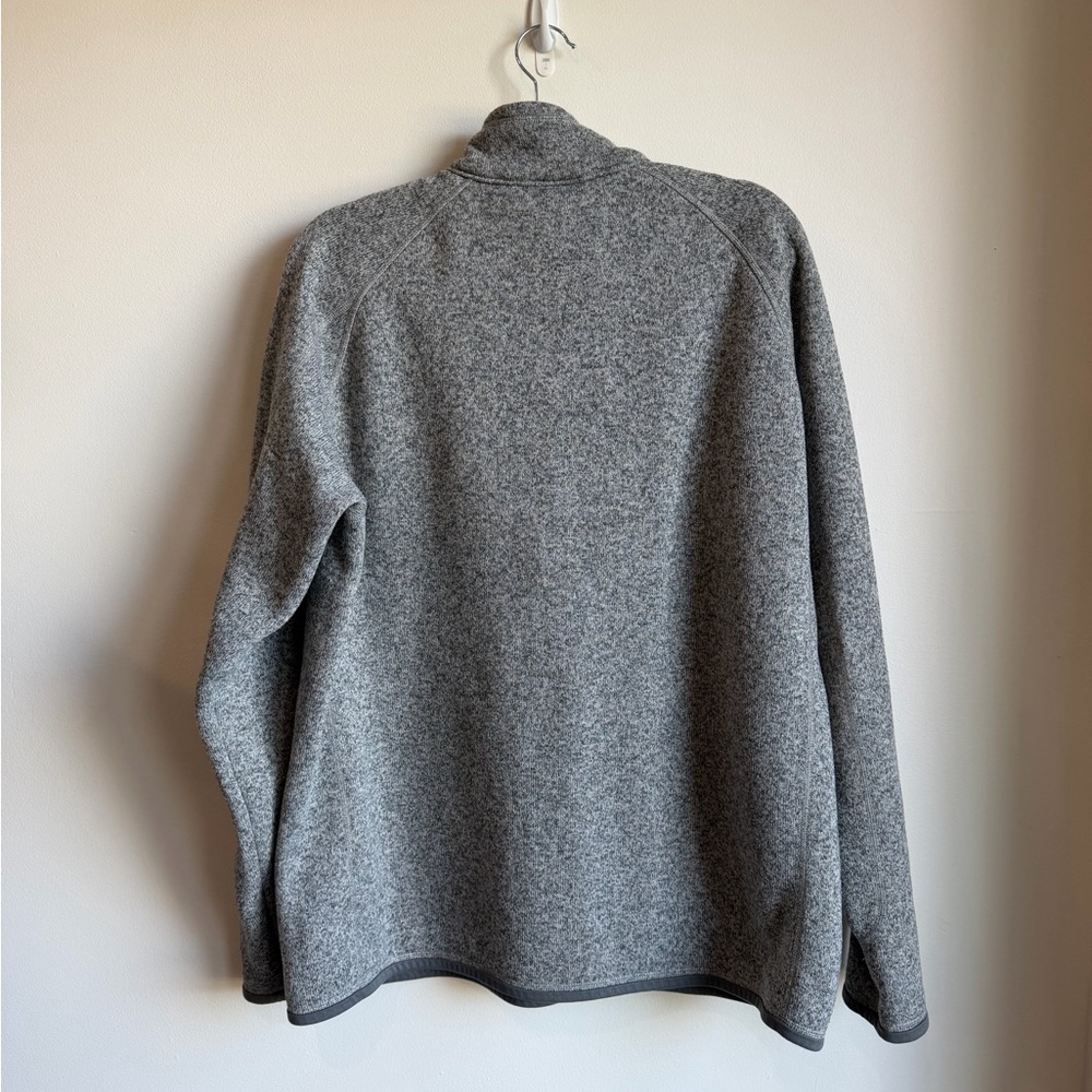Patagonia Men’s Better Sweater 1/4 Zip Pull-Over Fleece Gray Sweatshirt - Picture 6 of 9